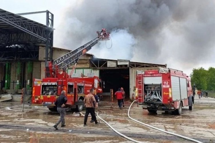 Sakarya'da fabrika yangını