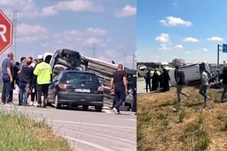Kavşakta feci kaza! 5 kişi yaralandı