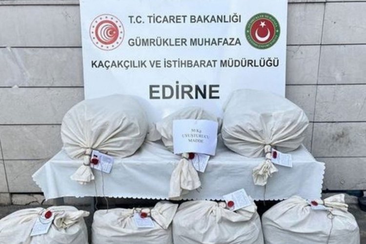 Kapıkule'de 49 kilo 866 gram uyuşturucu ele geçirildi