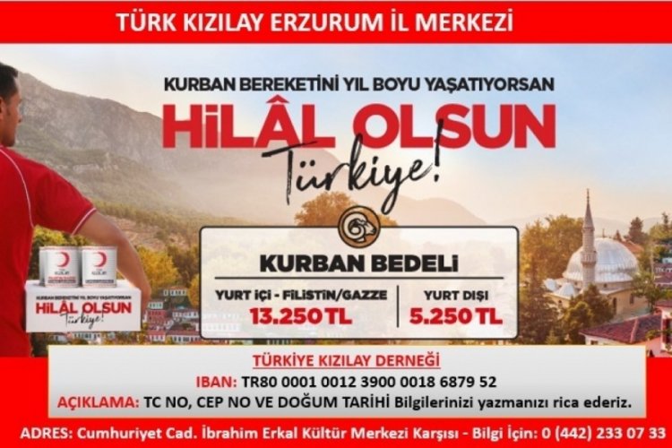 Kızılay 2025 vekaletle kurban kesim kampanyası başladı