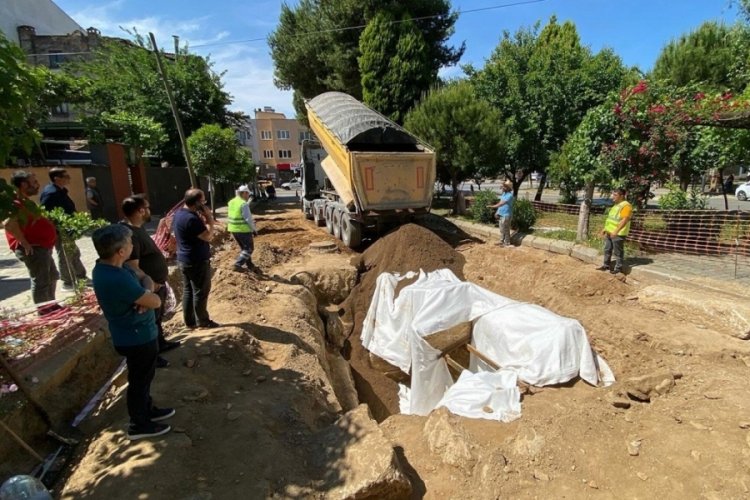 Aydın'da bulunan oda mezarın üstü kapatıldı