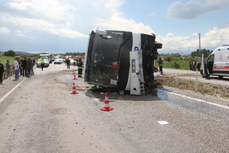 Korkutan otobüs kazasında çok sayıda yaralı!