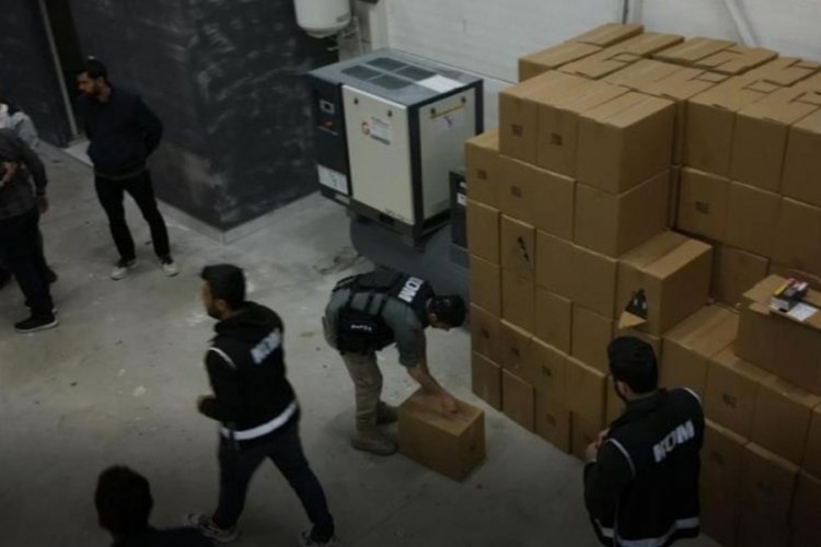 Piyasa değeri 8 milyon TL! Kaçak sigara üretimi engellendi