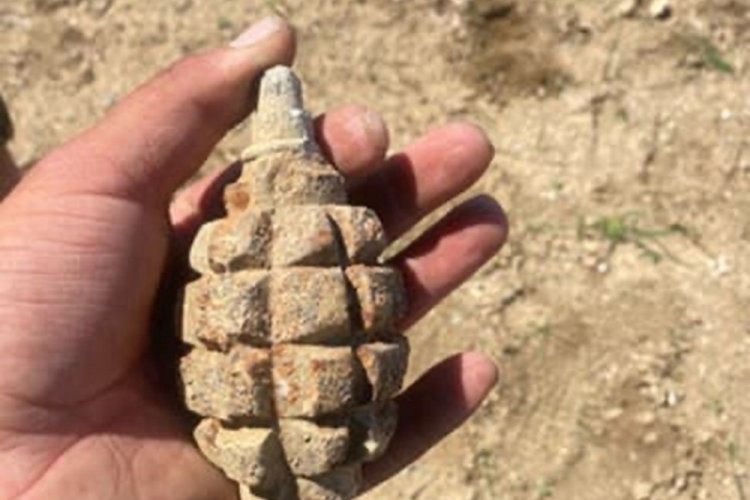Ankara'da 104 yıllık patlamamış el bombası bulundu