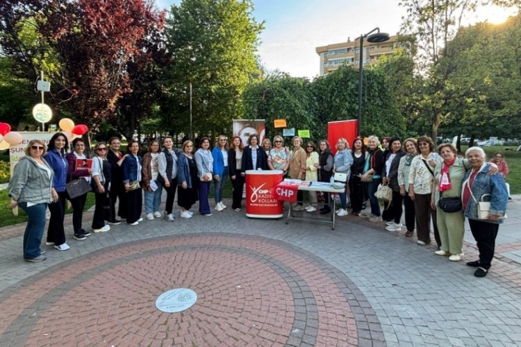 CHP Nilüfer Kadın Kolları: Çözüm çiçek değil