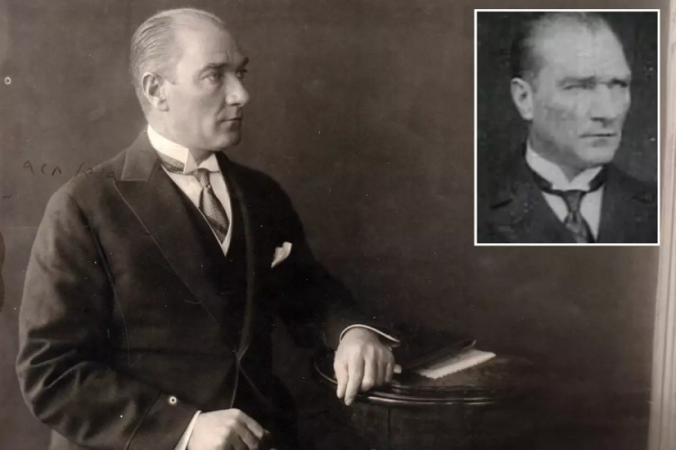 Atatürk'ün stüdyo fotoğraf çekiminde, videosu da olduğu ortaya çıktı