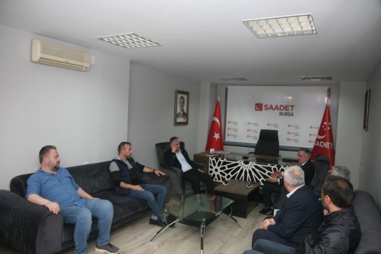 Çıraklık mağdurları Saadeti ziyaret etti