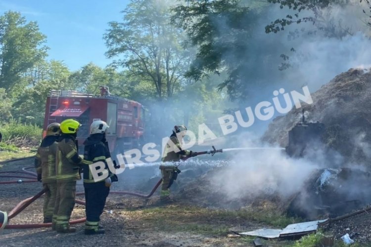 Bursa'da korku dolu anlar! Alevler bir anda yükseldi