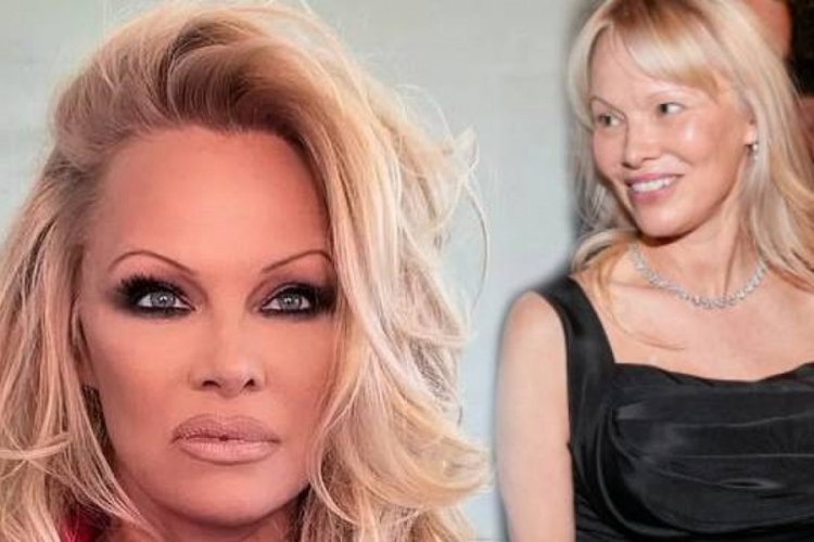 Pamela Anderson yeniden 1990'lı yıllar makyajıyla ortaya çıktı