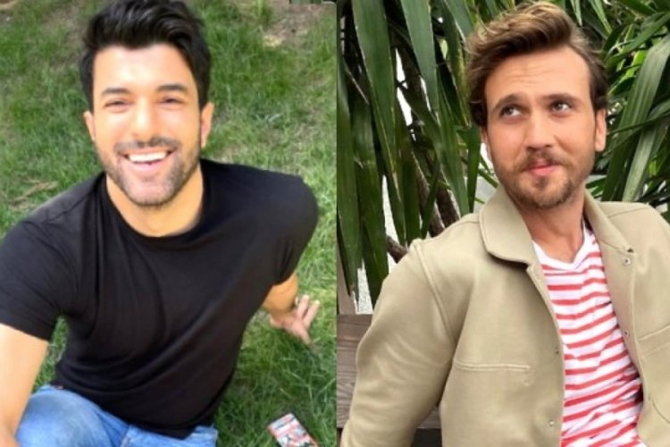 Aras Bulut İynemli ile Engin Akyürek, komşu oldu