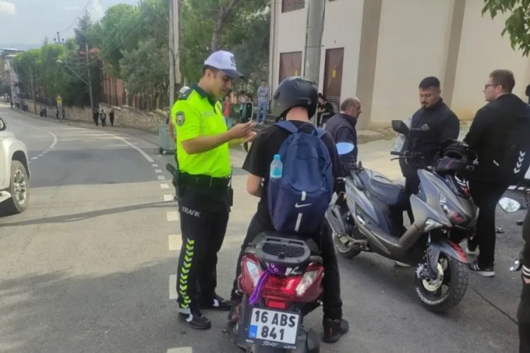 Orhangazi ilçe emniyetinden motosikletlere yoğun denetim! 9 Milyon ceza kesildi..
