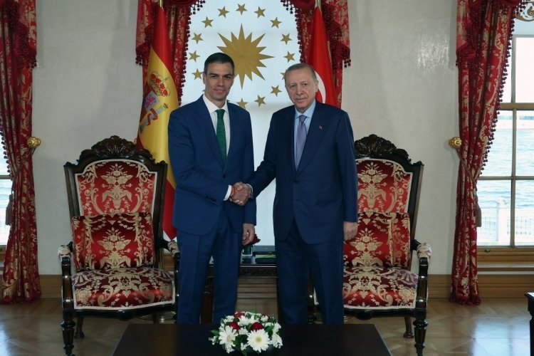 Cumhurbaşkanı Erdoğan, İspanya Başbakanı Pedro Sanchez'i kabul etti