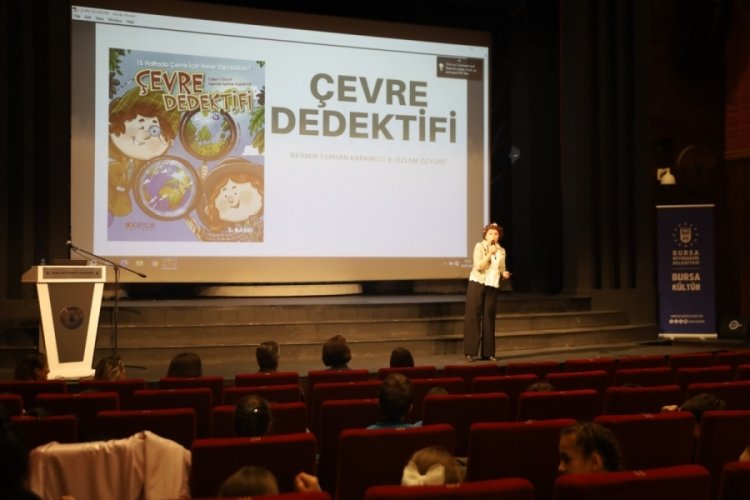'Çevre Dedektifi' kitabının yazarı çocuklarla buluştu