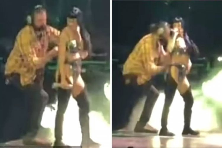 Katy Perry, sahnede şarkı söylediği sırada sütyeni açıldı