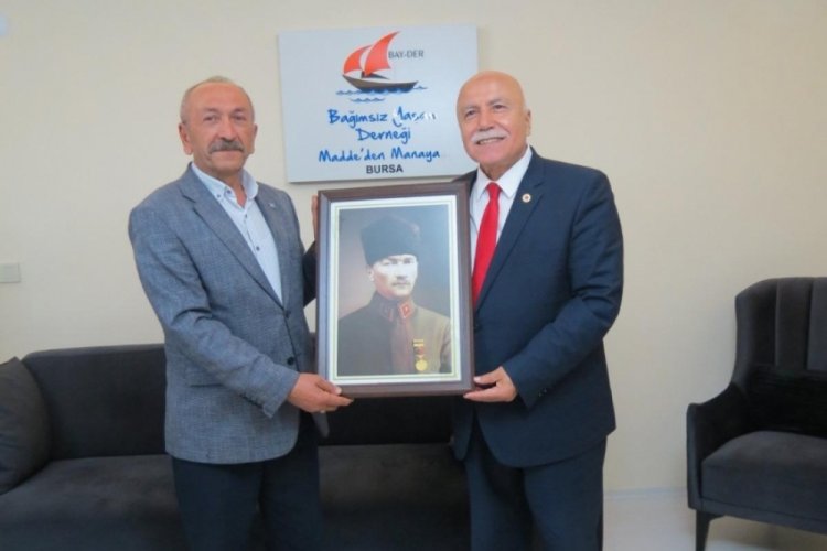 İYİ Parti Yıldırım İlçe Başkanlığı'ndan BAY-DER'e ziyaret