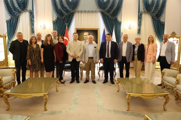 Kardeş şehir Tırnova'dan Başkan Bozbey'e ziyaret