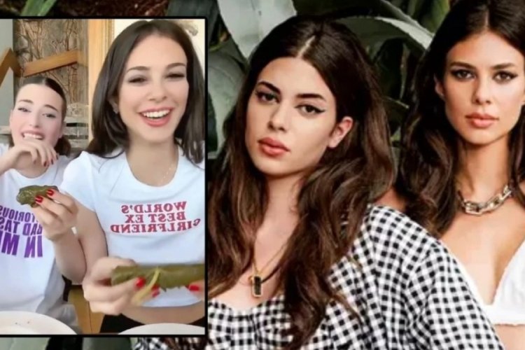 Derin ve Deren Talu yaprak sarma sardı
