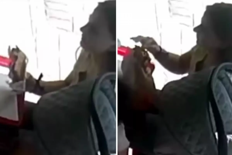 Üç kuruş için yaptığı rezilliğe bakın!