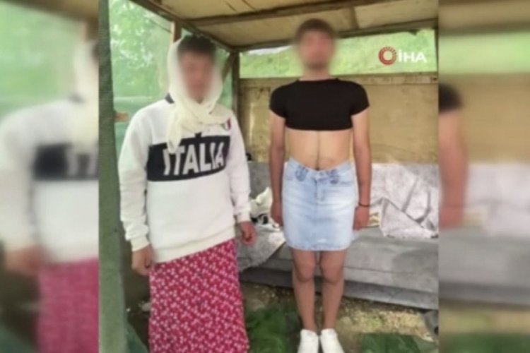 Hırsızları yakalayıp etek giydirdiler!