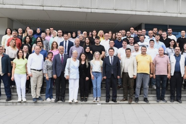 Başkan Aydın mesai arkadaşlarıyla bayramlaştı