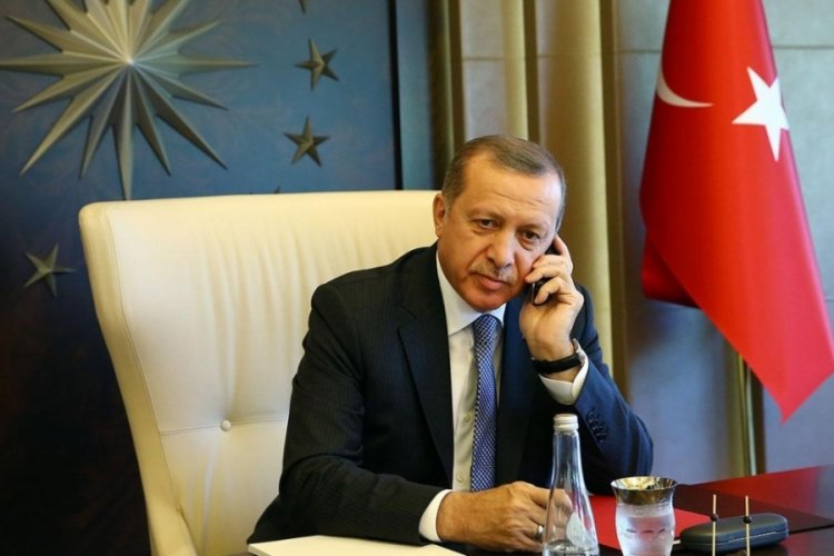 Cumhurbaşkanı Erdoğan'dan telefon görüşmeleri! 