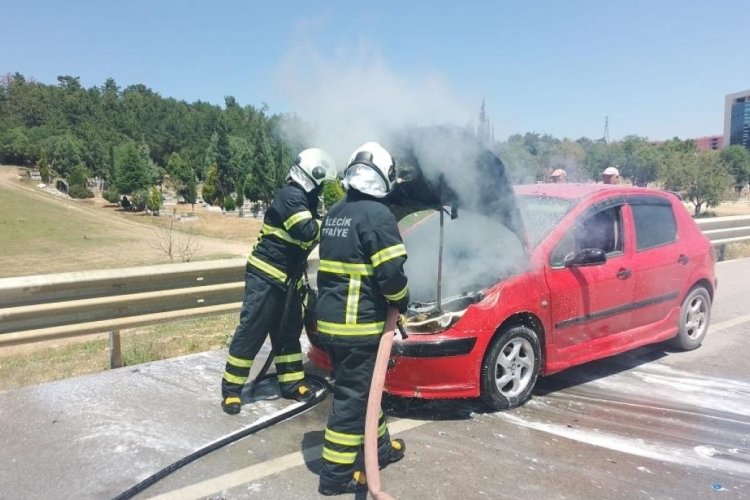Bursa plakalı araçta korku dolu anlar
