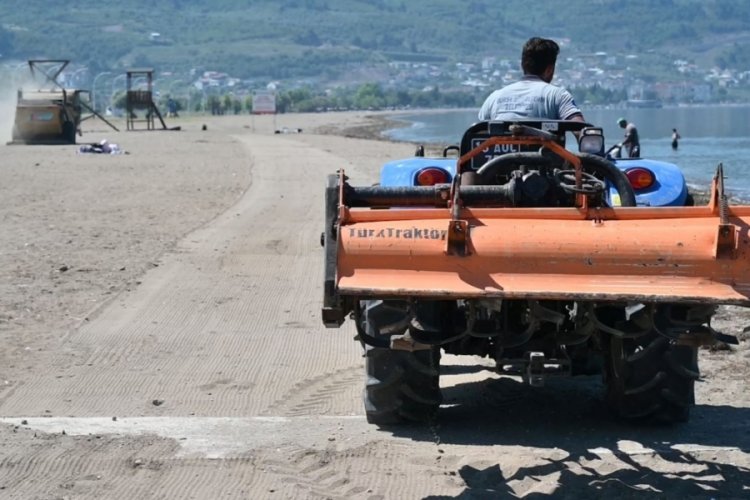Bursa plajları sezona hazır hale geliyor