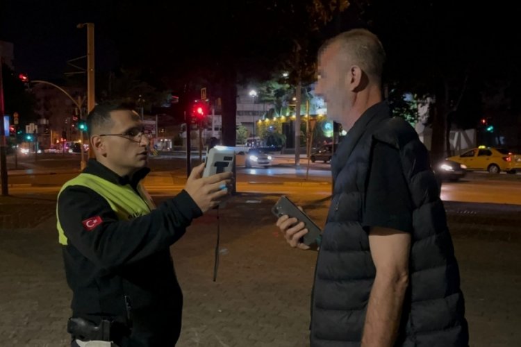 Bursa'da polisten alkollü sürücüye tokat gibi cevap!