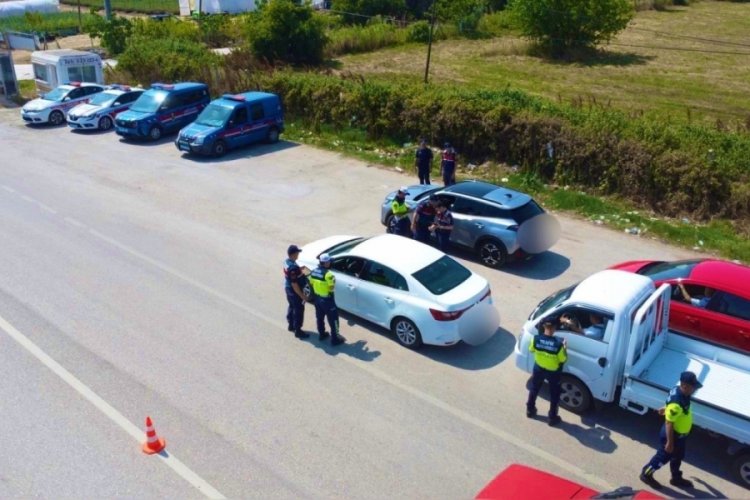 Jandarmadan Bursa'da dron destekli denetim!