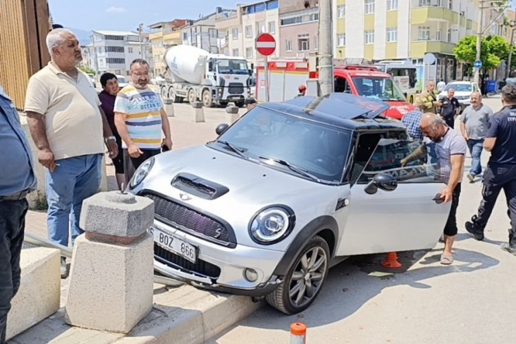 Bursa'da direksiyon başında korku dolu anlar!