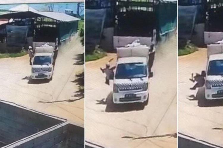 Çöp aracından düşen işçi ağır yaralandı