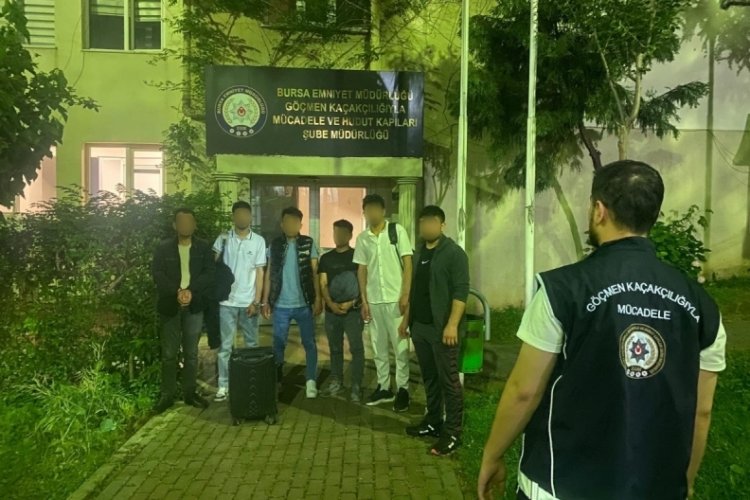 Bursa'da göçmenler yakalandı!