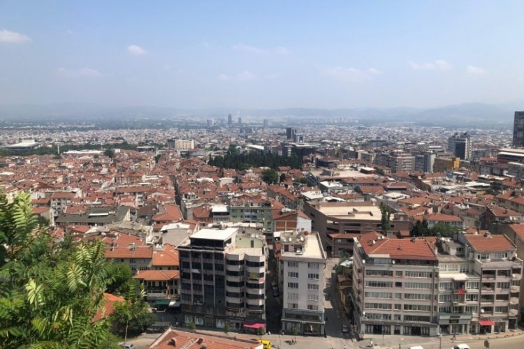 Bursa manzarasındaki küçük yeşil alanın sırrı! Tophane'den bakanları meraklandırdı...