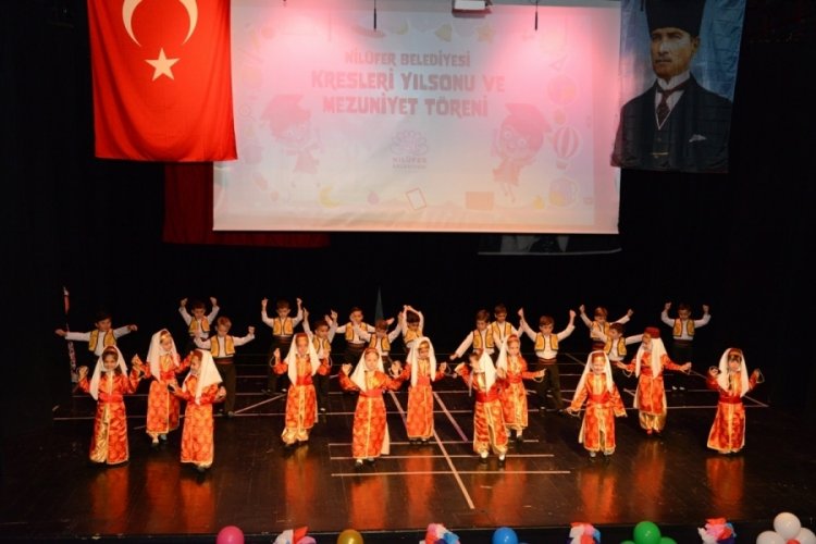 Nilüfer Belediyesi kreşlerinde yıl sonu heyecanı