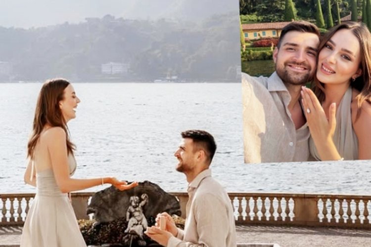 Ersin Destanoğlu, sevgilisine evlilik teklifinde bulundu