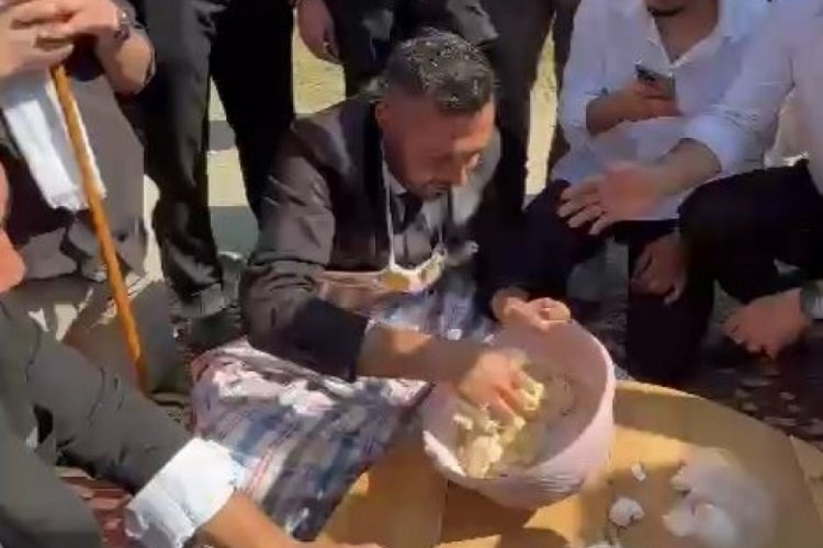 Damat bu kez hamura bastı: Düğün konvoyunda renkli anlar!