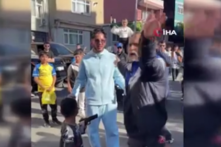Klip çekimine mahalleli tepkisi! Vatandaşla rapçi arasında tartışma çıktı