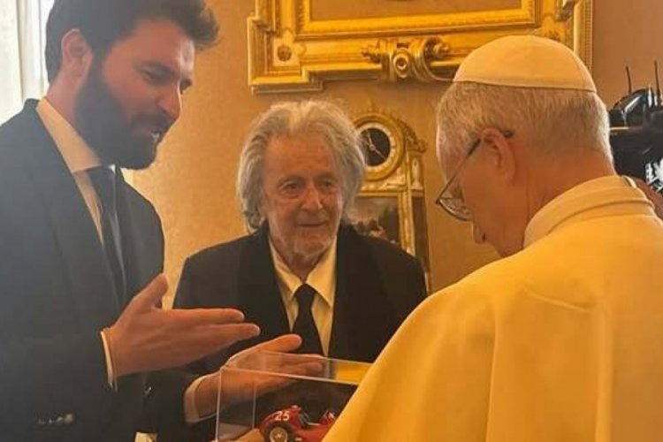 Al Pacino, Papa 14. Leo ile tanıştı