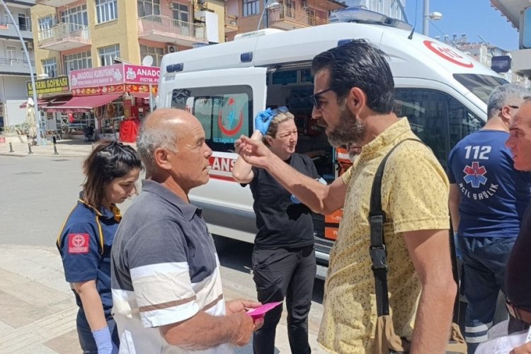 Kask sayesinde ölümden döndü