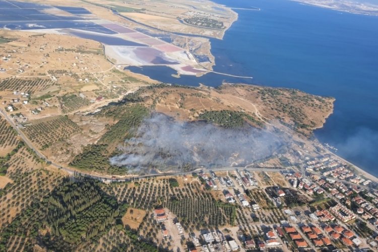 İzmir'de orman yangını kontrol altında