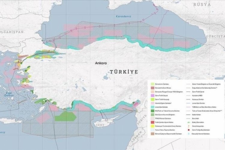 Türkiye Deniz Mekansal Planlaması Haritası tescillendi