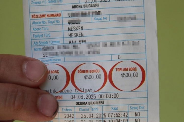 Bu eve gelen su faturası hayrete düşürdü! "Havuzum olsa böyle bir fatura gelmezdi"