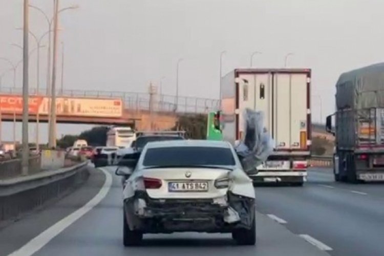 Trafikte ilginç görüntü