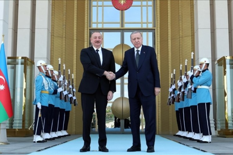 Cumhurbaşkanı Erdoğan, Azerbaycan Cumhurbaşkanı ile bir araya geldi