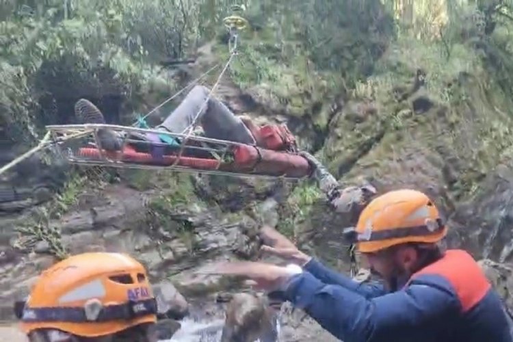 Uludağ'da endişeli saatler! Protez ayağı çıkınca...