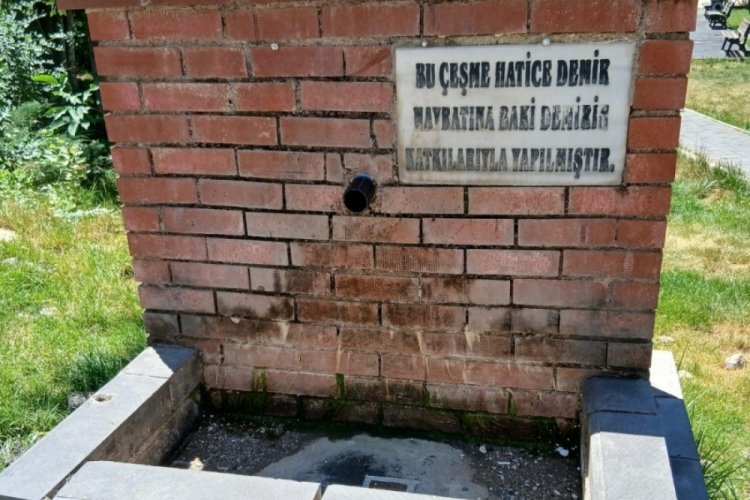 Yoğun bakteri tespit edilen çeşme kapatıldı