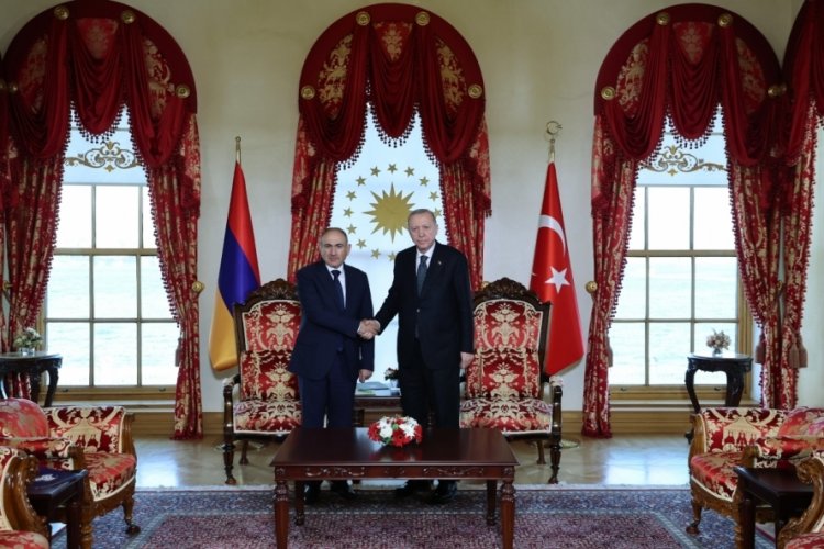 Cumhurbaşkanı Erdoğan Ermenistan Başbakanı Paşinyan'ı kabul etti