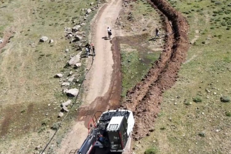 Köylünün yüz yıllık su hasreti sona erdi
