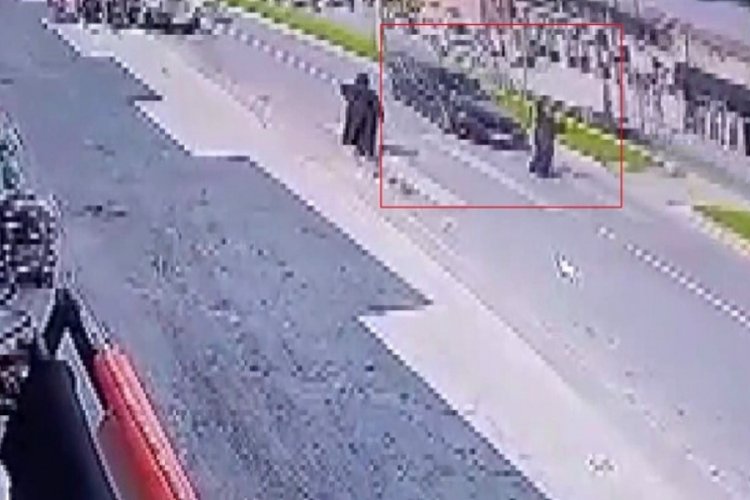 Yaya geçidinden geçerken canından oluyordu