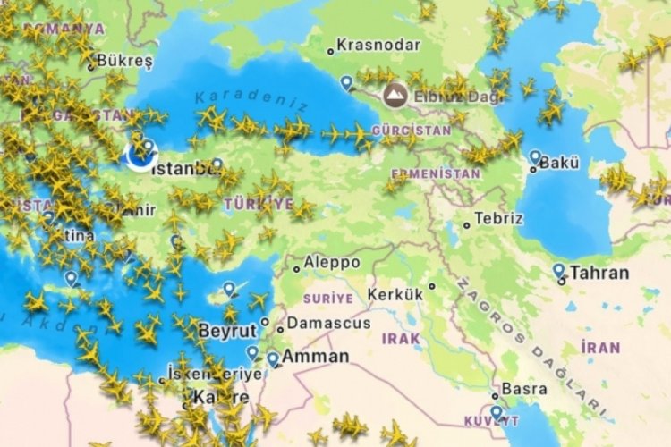 Katar hava sahasının kapanmasıyla uçaklar Türkiye'ye yönlendirildi